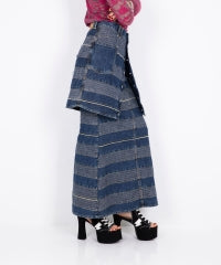 Scratch A-Line Denim Mini Skirt