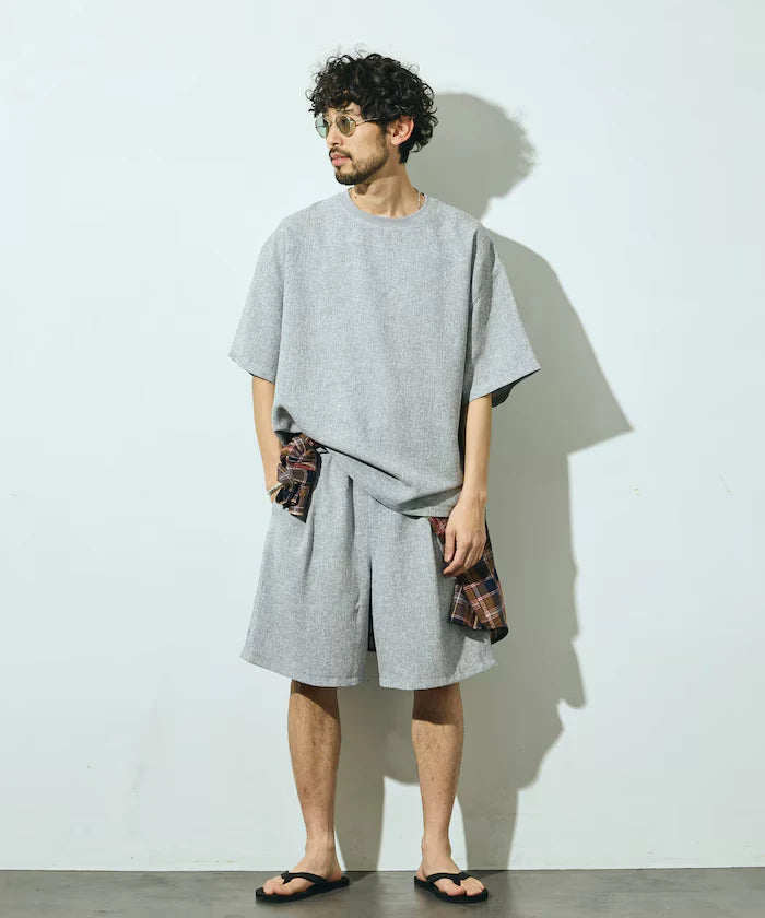 Summer Tweed Easy Wide Shorts / Compatible with Setup