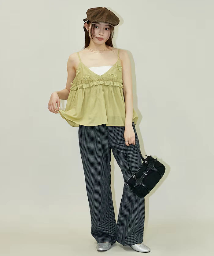 Floral Embroidery Detail Camisole Bustier Limited Edition