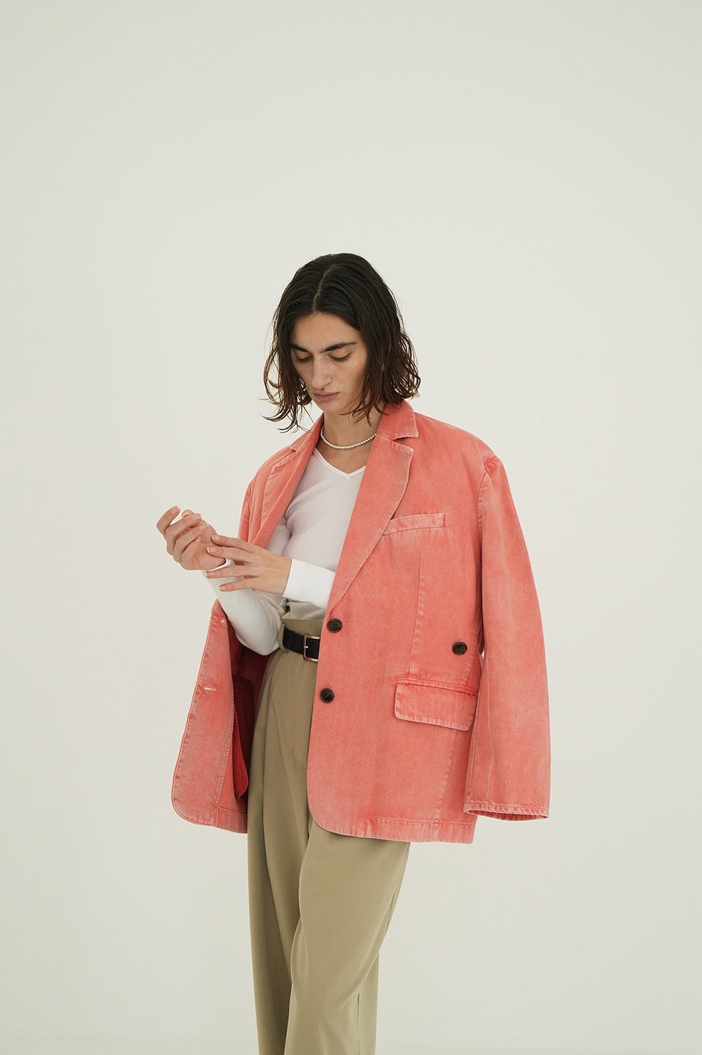 FADED COLOR TAILORED JACKET