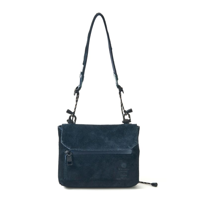 WATER PROOF SUEDE SACOCHE WALLET/NAVY