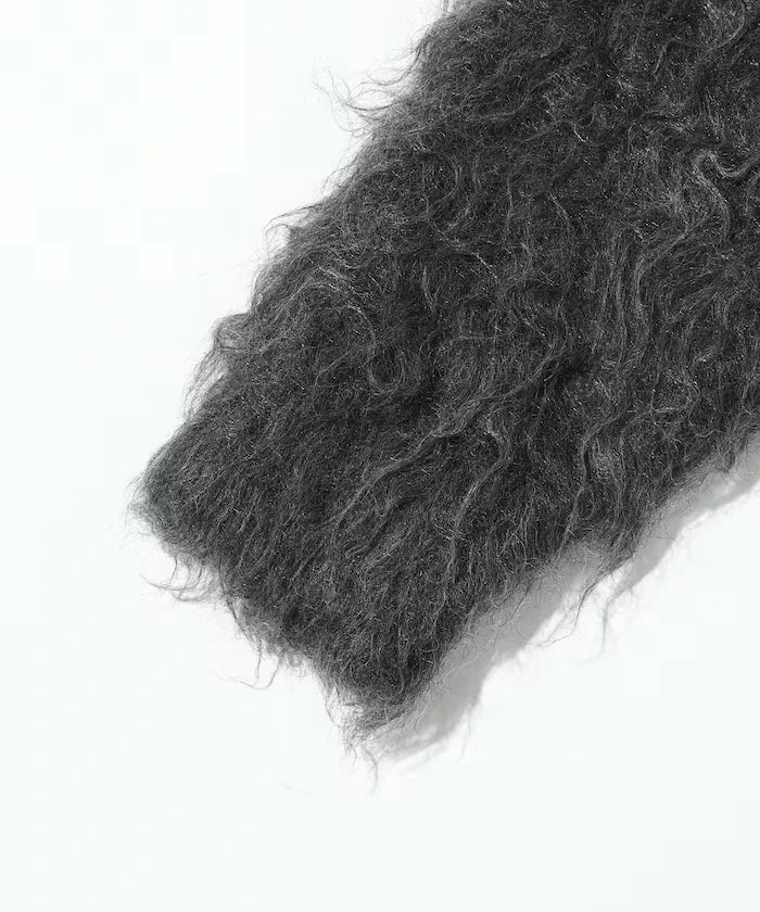 Variation Button Shaggy Knit Cardigan