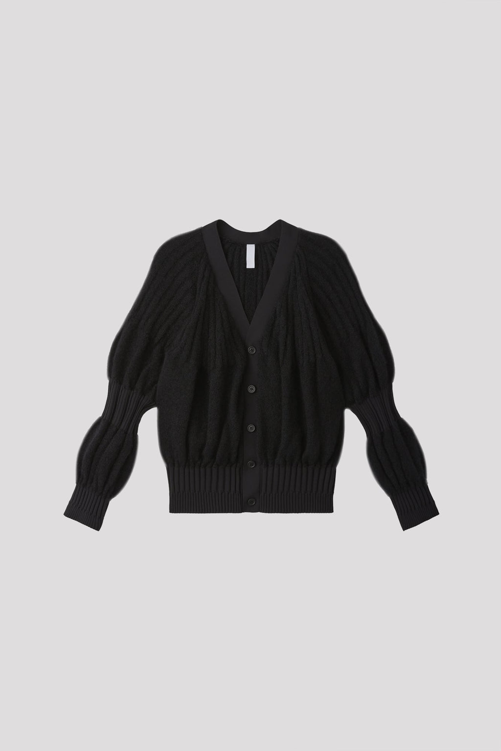 FLUTED MOHAIR CARDIGAN