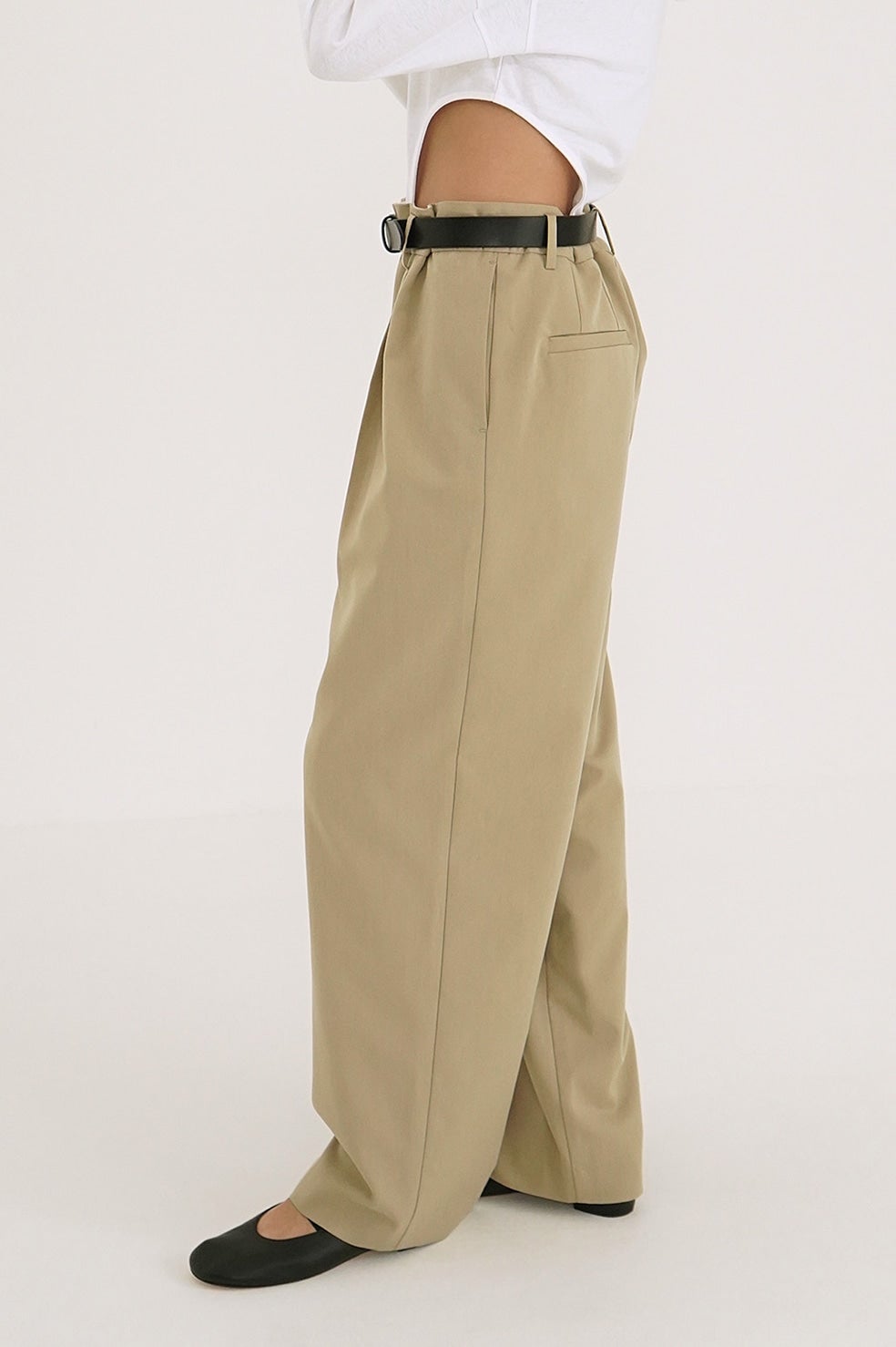 WAIST BELT DAD PANTS