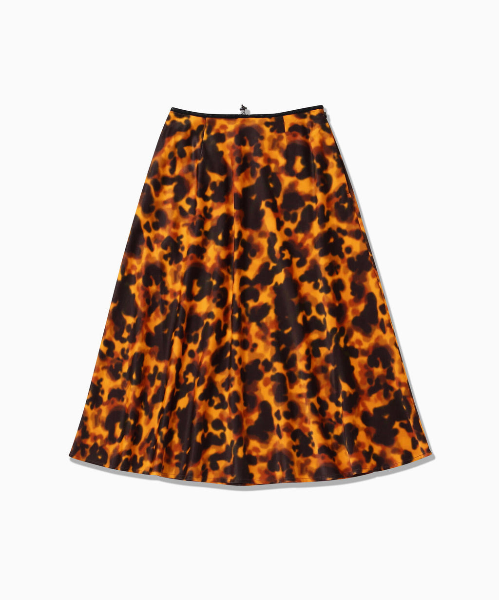 printed satin skirt (W)