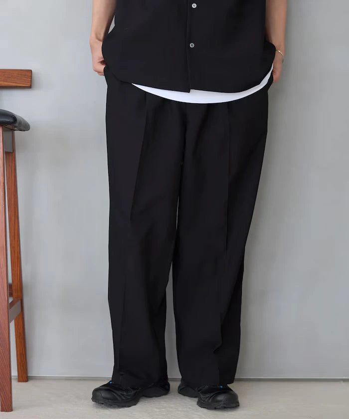 Functional Material Open Collar Short Sleeve Shirt Set 3 Piece Set / Washable / UV Cut / Quick Dry / Cooling Touch