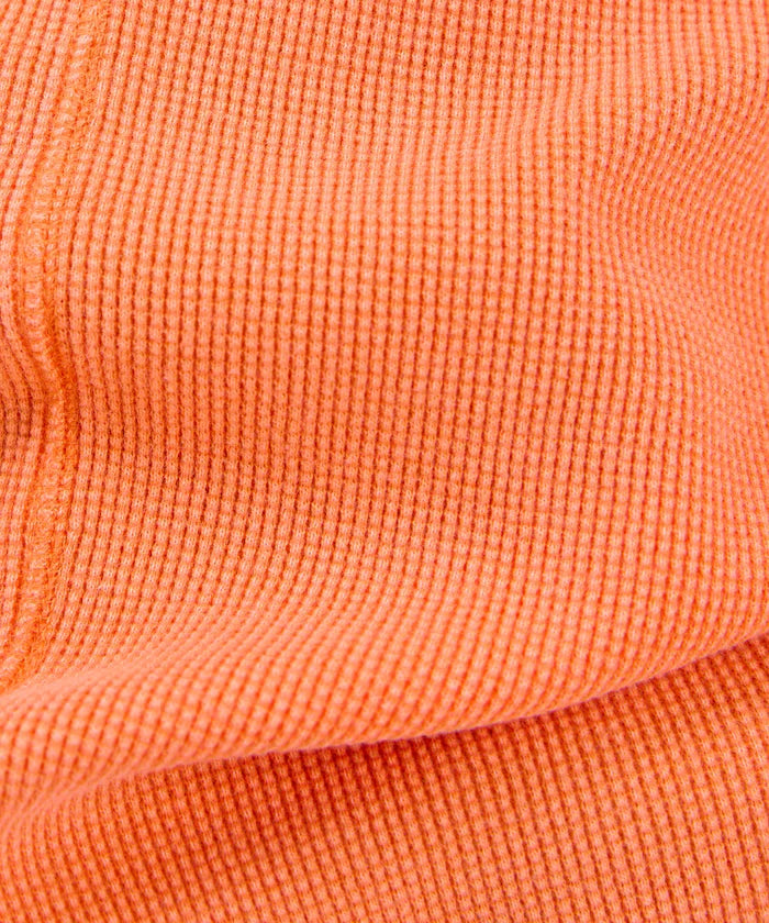 Ribbon Tied 2WAY Waffle 5 Sleeve T-Shirt