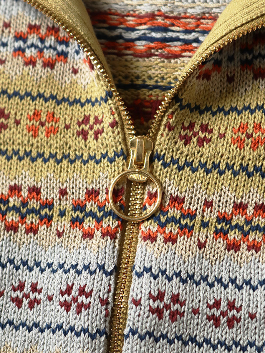 5G Fair Isle Half ZIP Vest