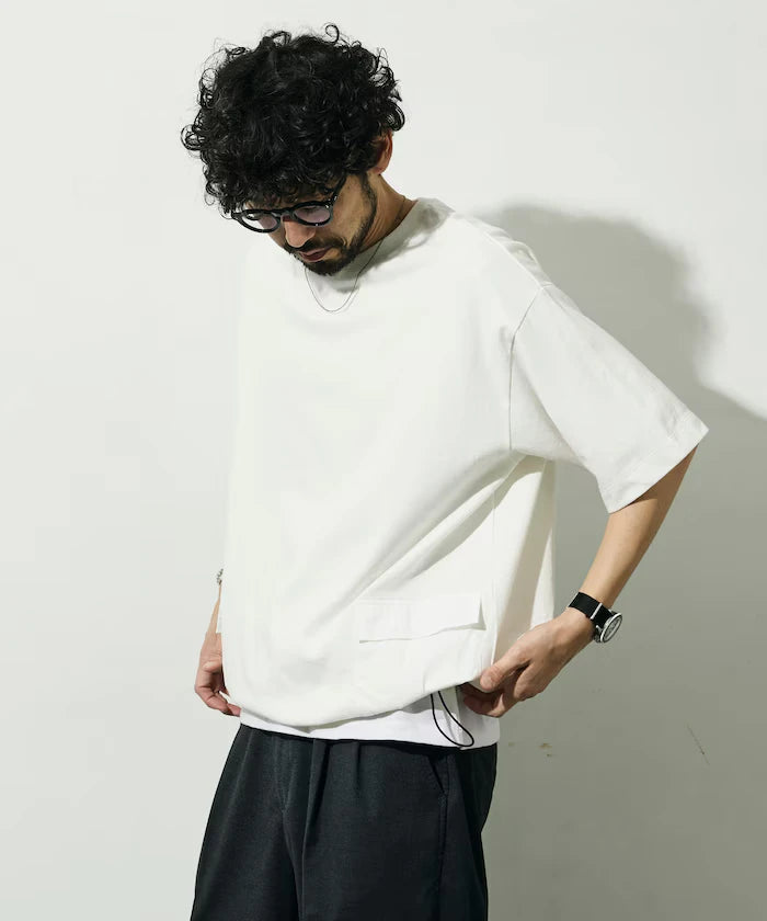 6 Ounce Side Pocket Spindle Short Sleeve T-Shirt / Big Silhouette