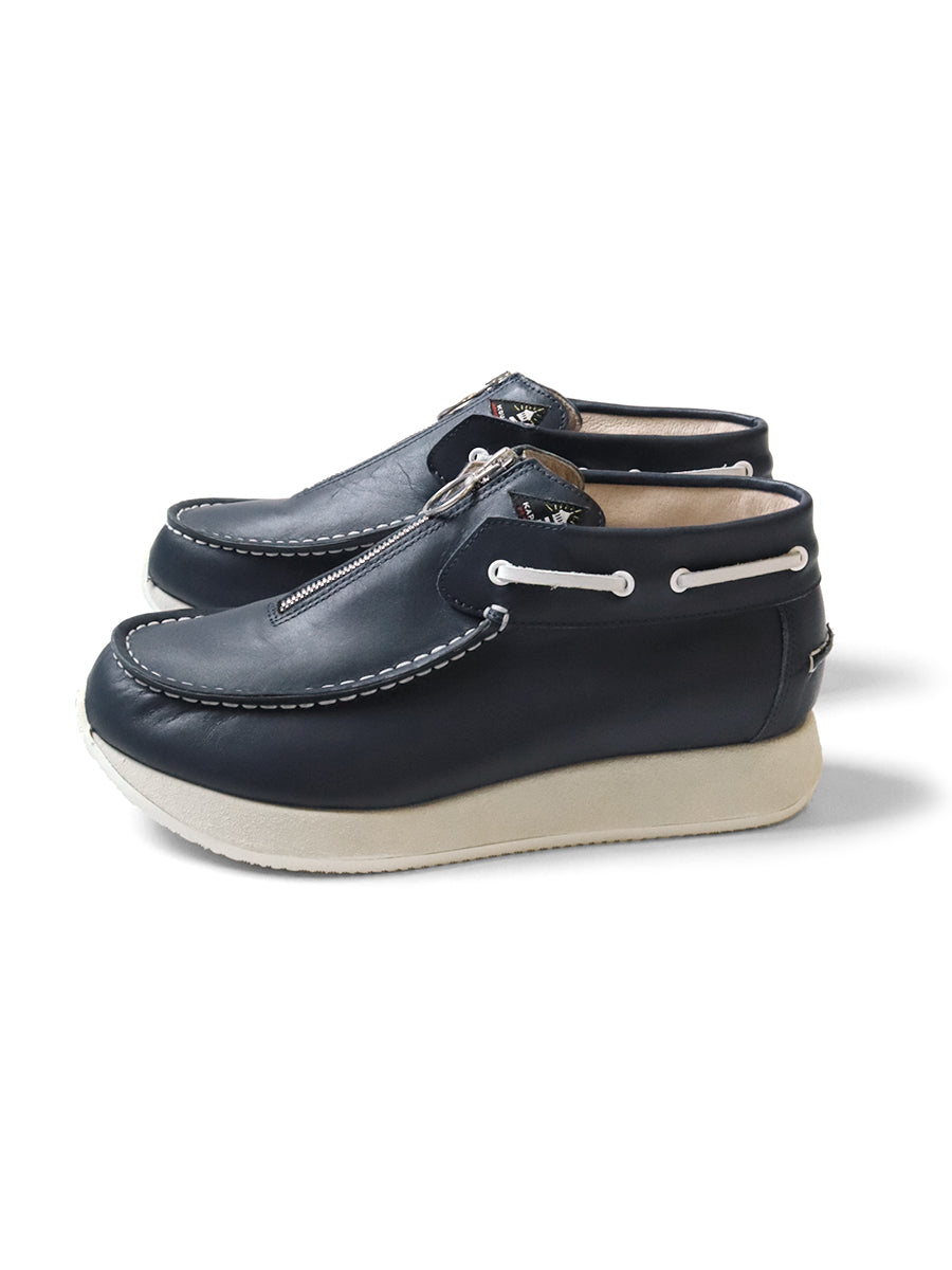 Leather ZIP Deck Sneakers