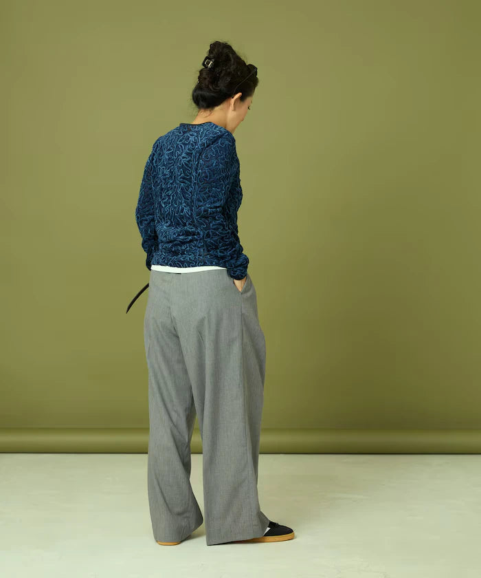 Mesh Velour Top