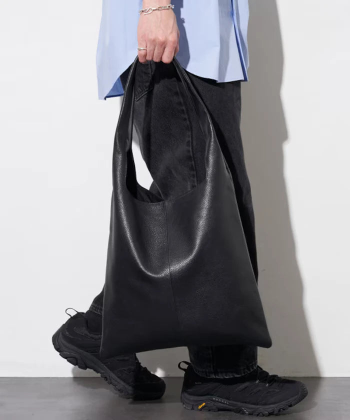 Leather Marche Bag / Leather Marche / Tote Bag / Cowhide / Water-repellent Leather