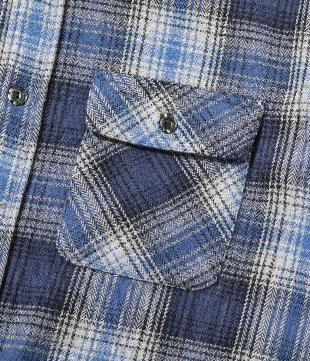 FICTION ROMANCE HERRINGBONE TWILL CHECK WORK SHIRT