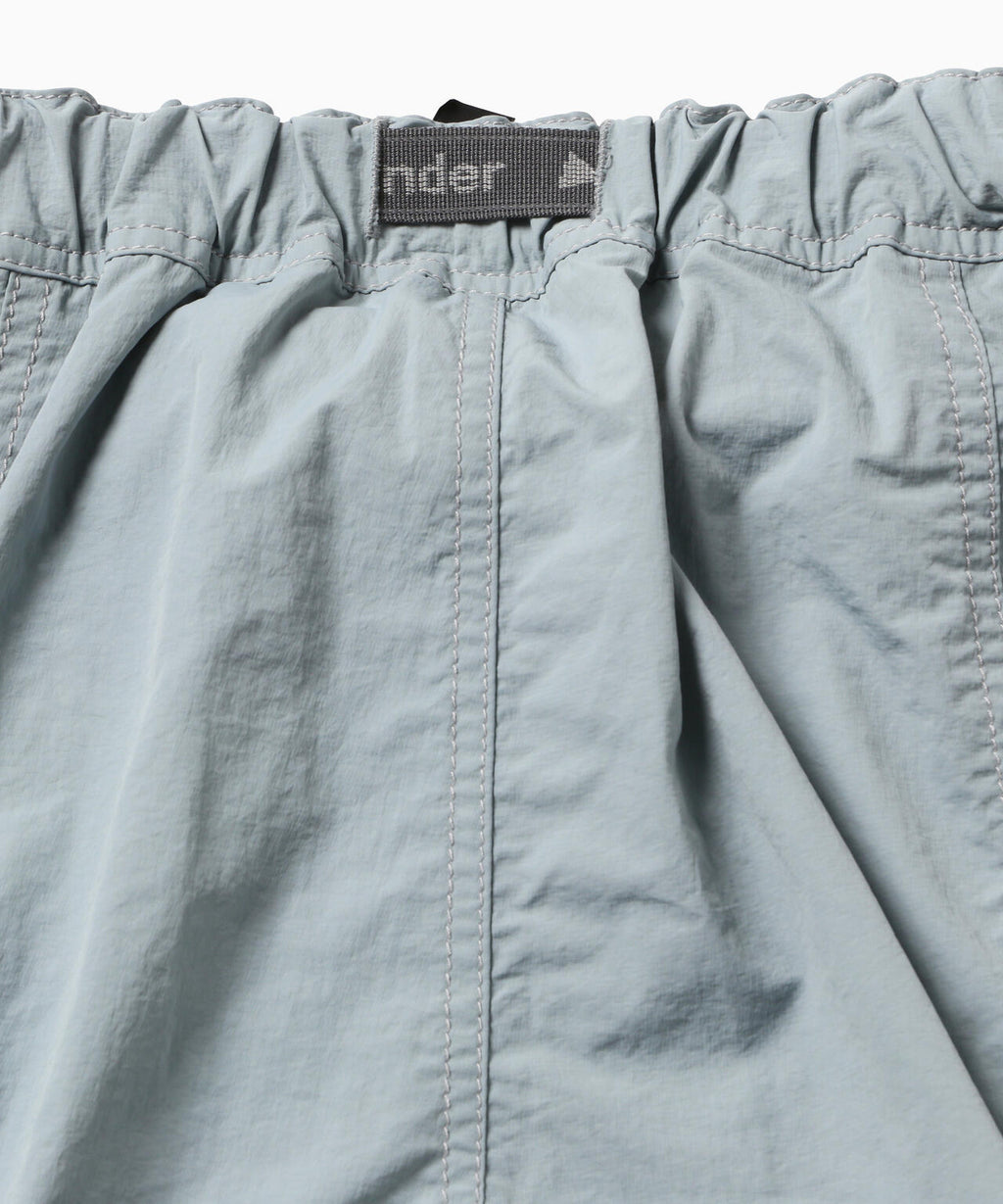crinkled nylon pants