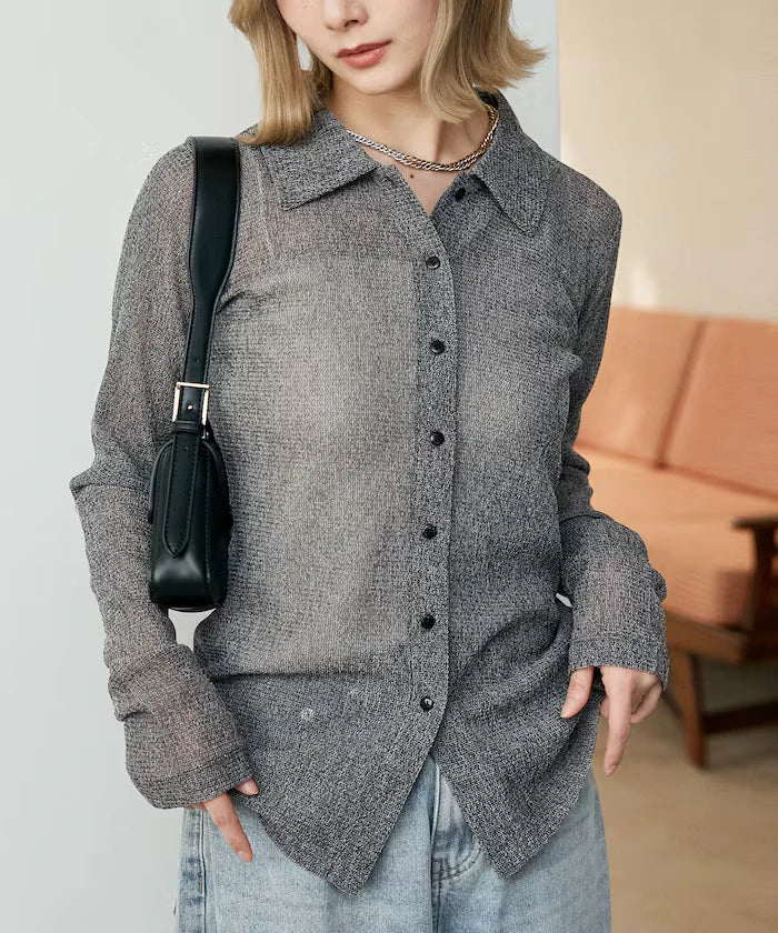 Mesh Shirt Cardigan Limited Edition