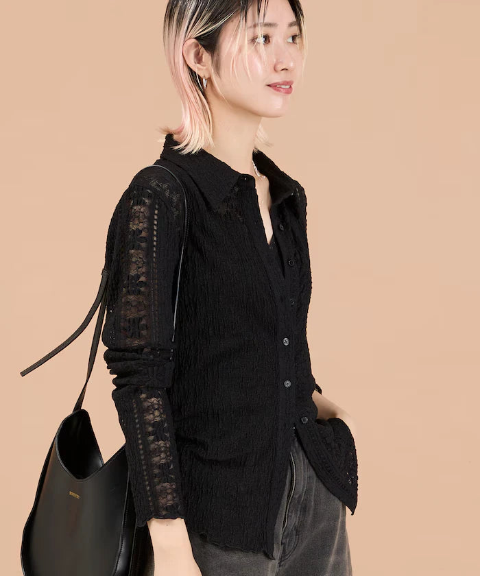 Floral Cut Lace Shirt