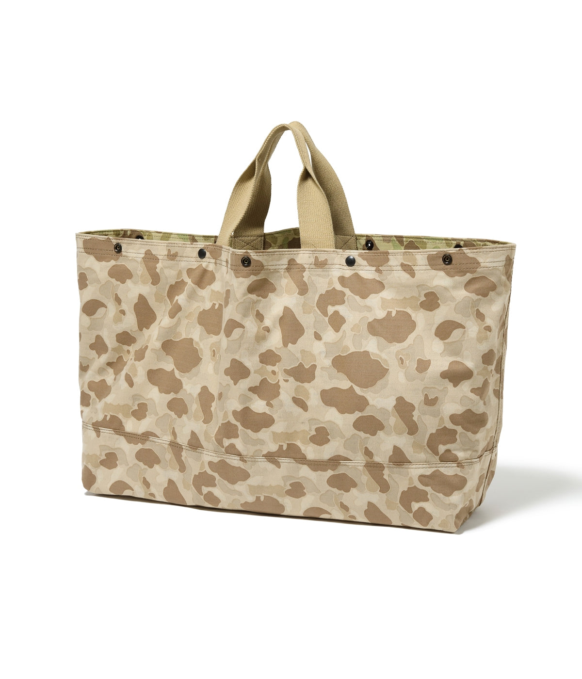 HERRINGBONE TWILL, CAMOUFLAGE REVERSIBLE BAG SEABEES STENCIL