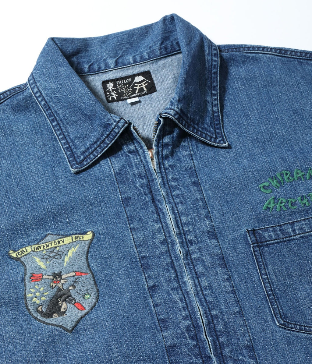 Late 1950s Style Blue Denim Okinawa Jumper ���CHIBANA ARCHER'S��� (AGING MODEL)