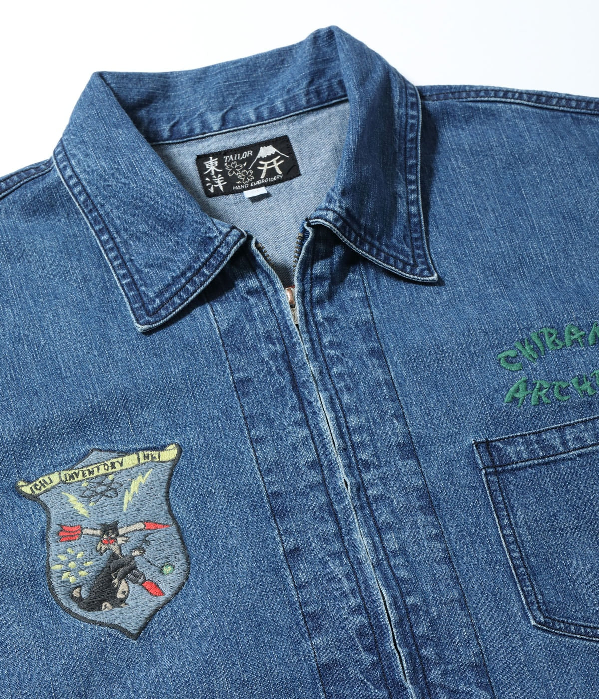 Late 1950s Style Blue Denim Okinawa Jumper ���CHIBANA ARCHER'S��� (AGING MODEL)