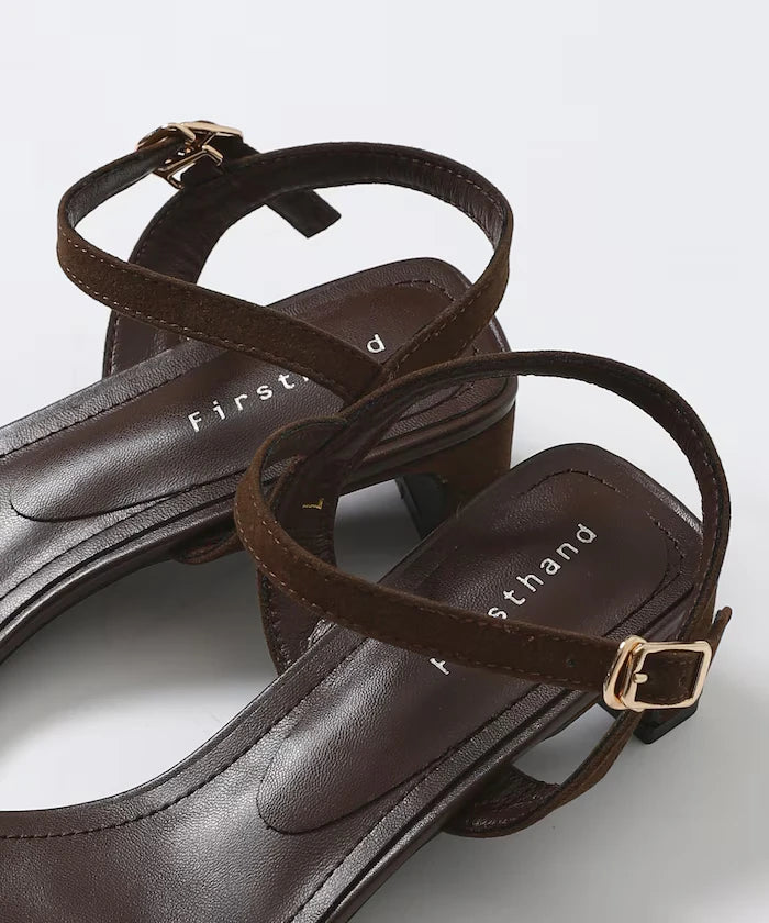 Sleek Strap Metal Plate Sandals
