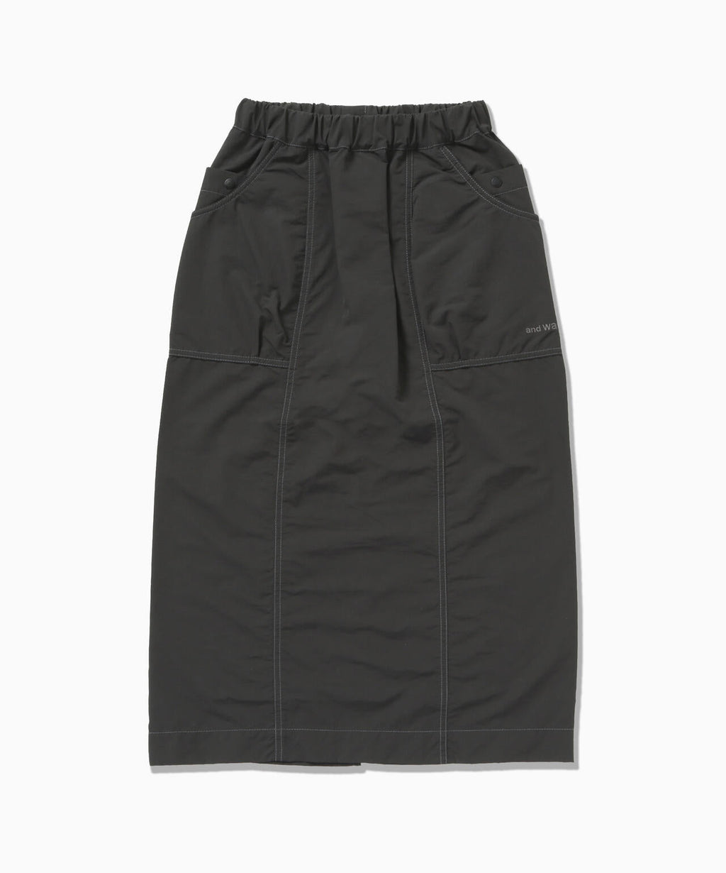 crinkled nylon skirt (W)