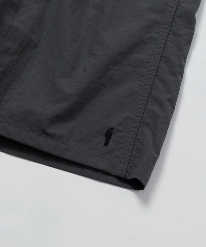 Nylon Medium Length Baggy Shorts