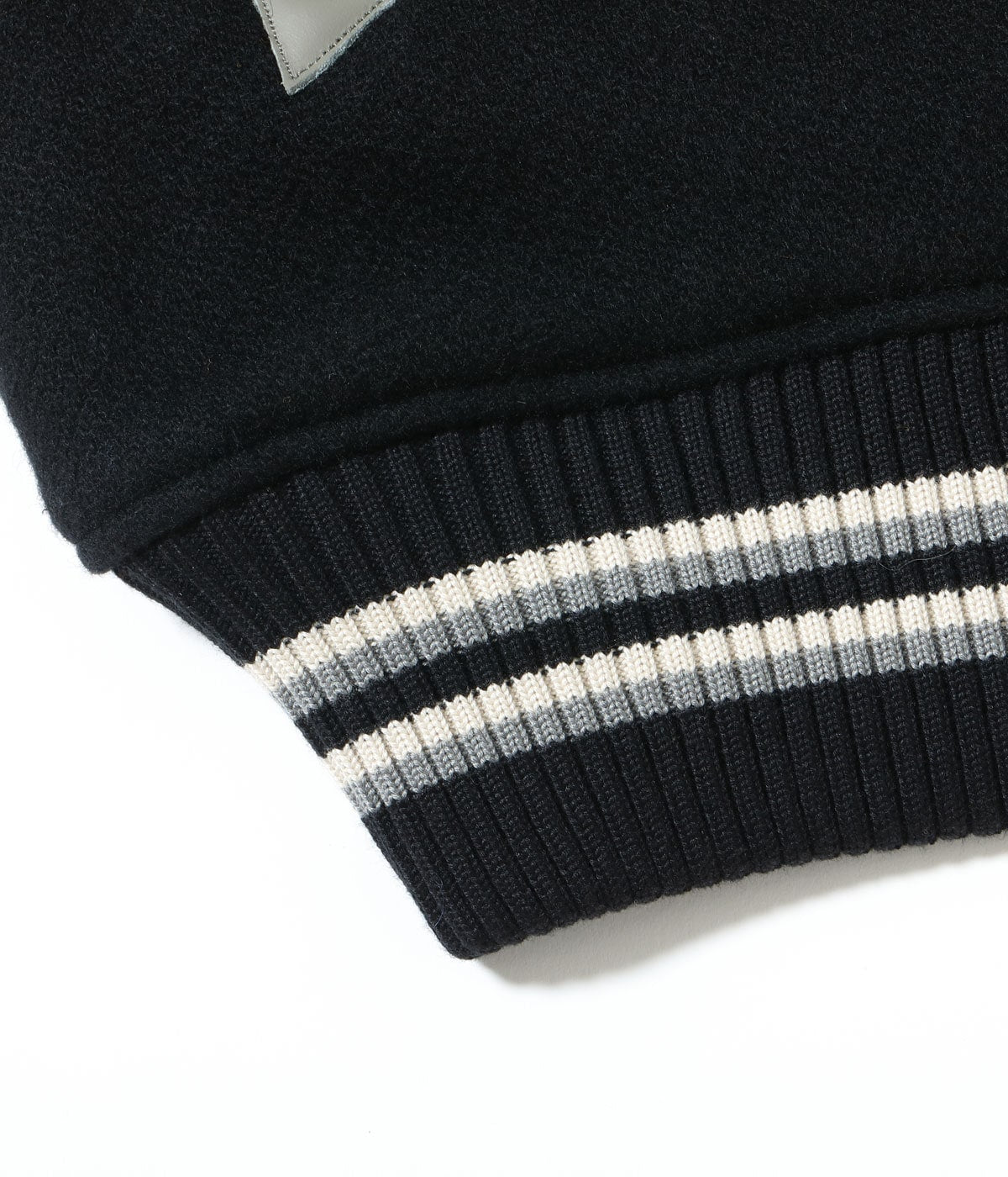 30oz. WOOL MELTON AWARD JACKET “BULLDOGS” (BLACK)