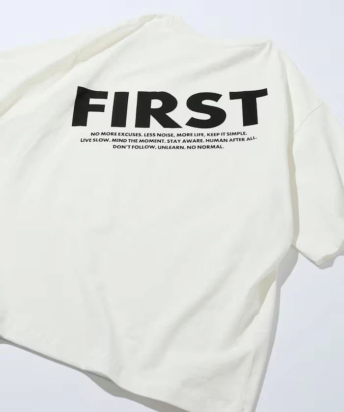 6 Ounce Front Logo Print Crew Neck T-Shirt / Back Print T-Shirt PRINT FRESH FIRST