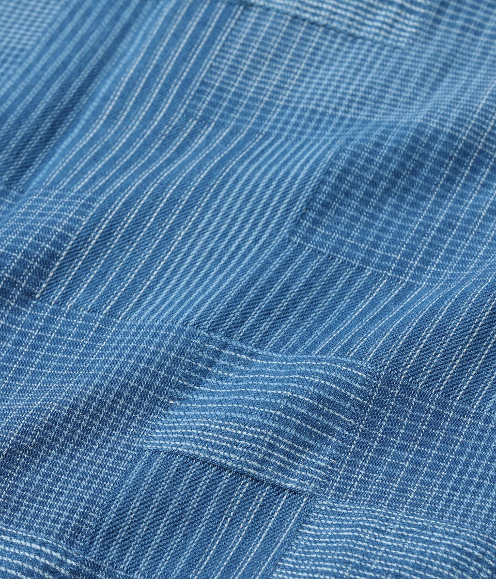 INDIGO PATCHWORK WORK SHIRT
