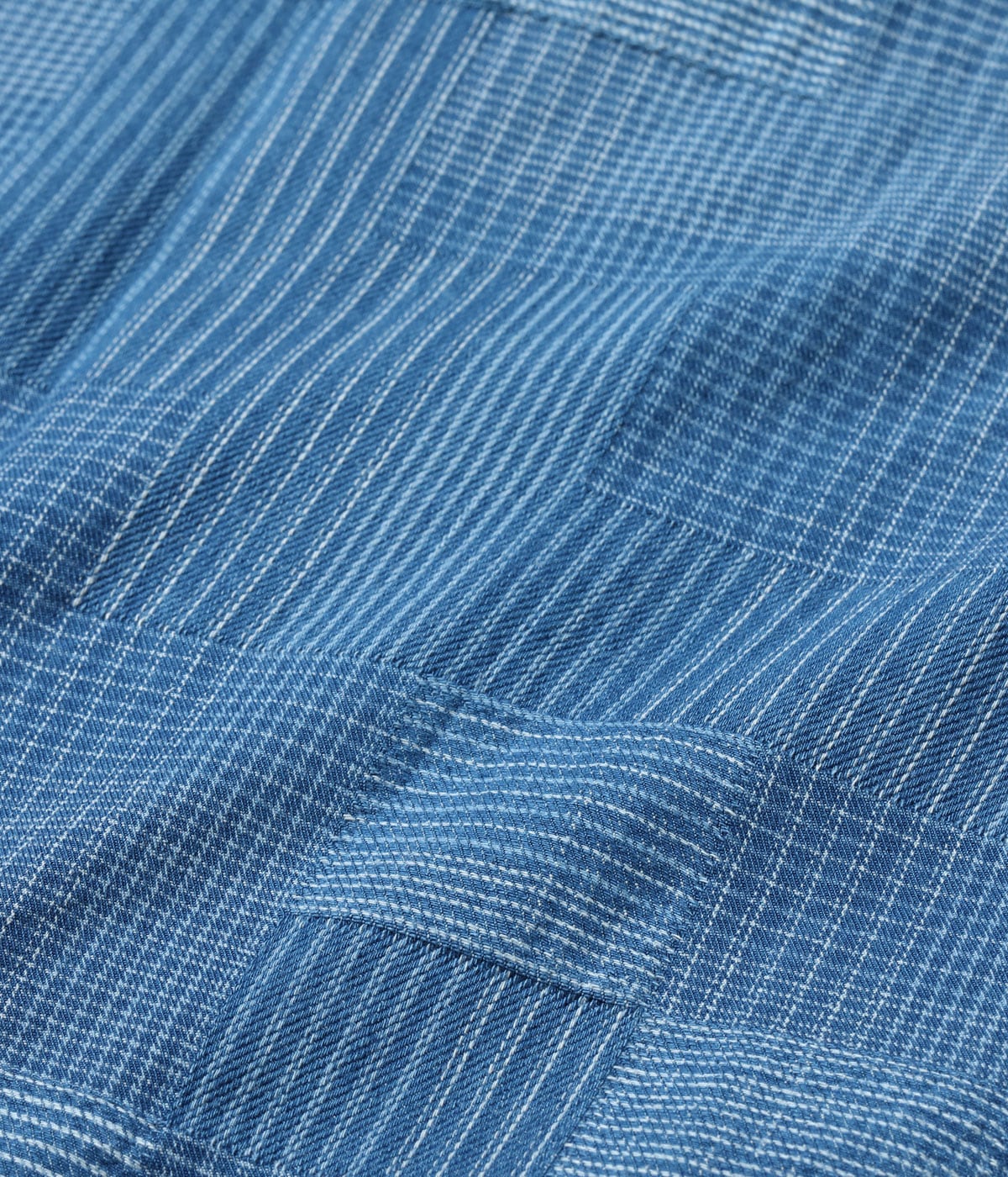 INDIGO PATCHWORK WORK SHIRT