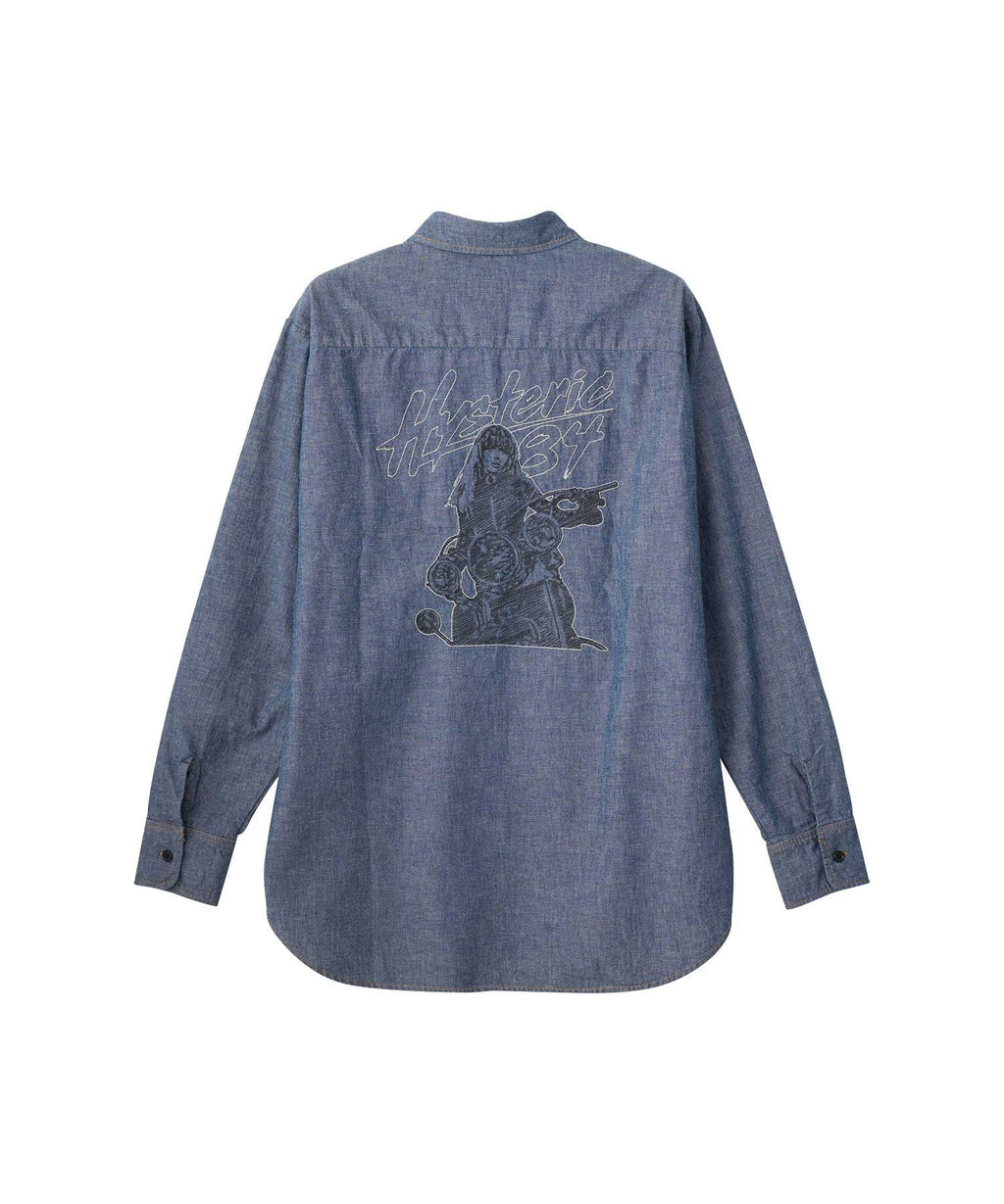 LET’S GO CRAZY Embroidered Western Shirt