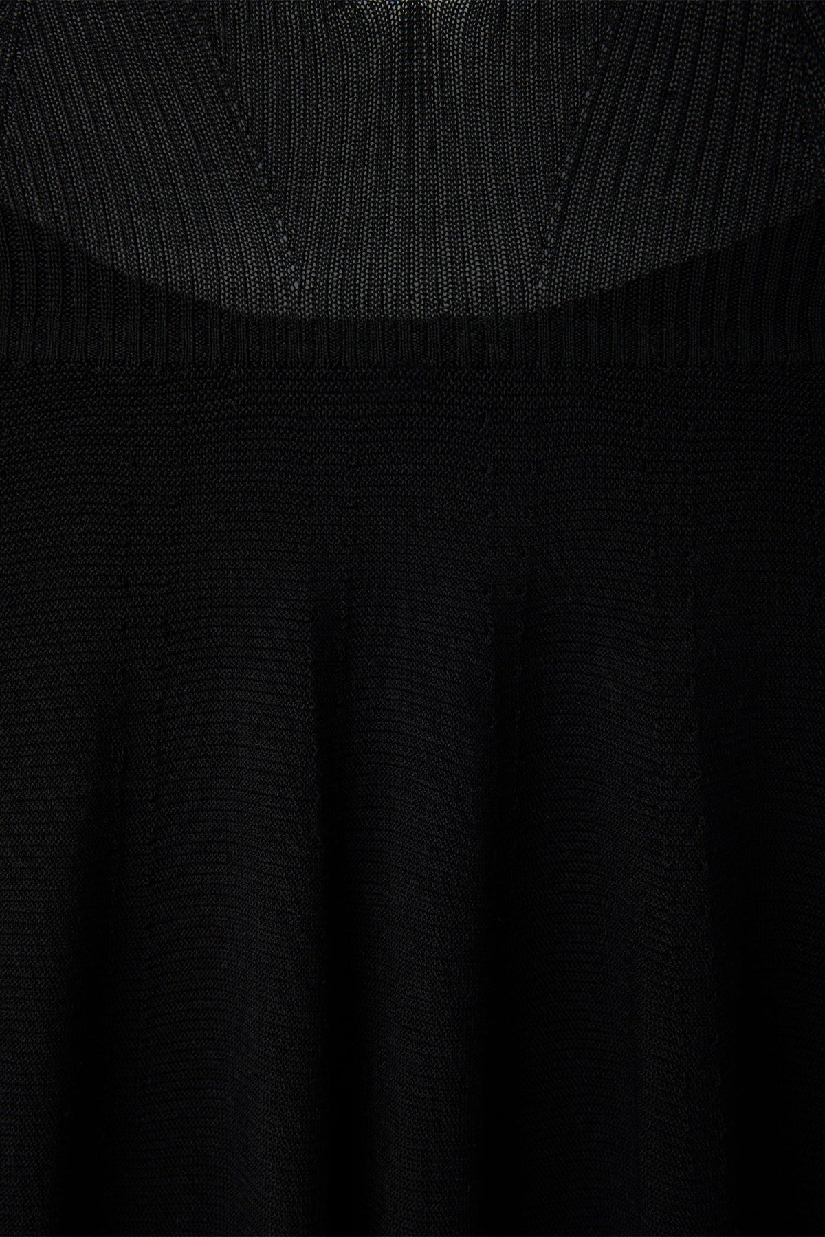 SILK RIVULET STRAP BUST FLARE DRESS