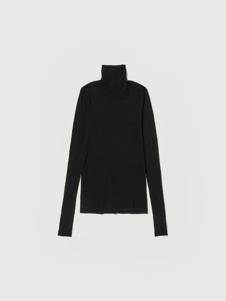 SUPER HIGH GAUGE SHEER RIB TURTLE NECK L/S TEE