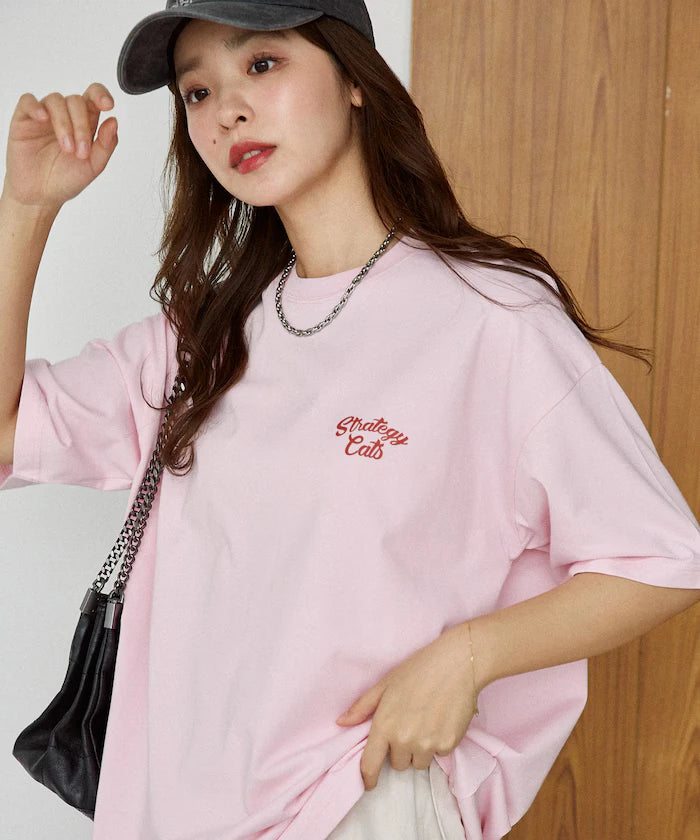 <Functional Material> STRATEGY Cat Print T-Shirt Limited Edition