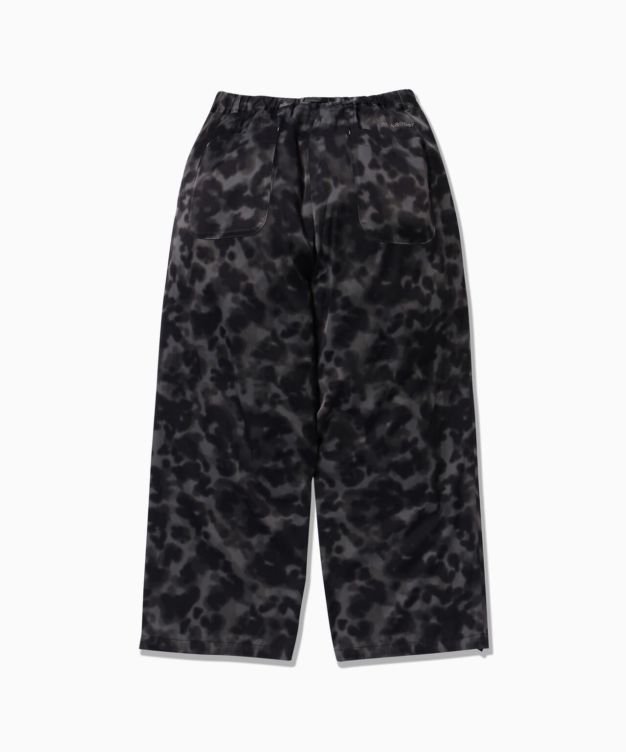 printed satin pants