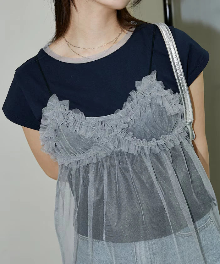 Tulle Bustier T-shirt Set Limited Edition
