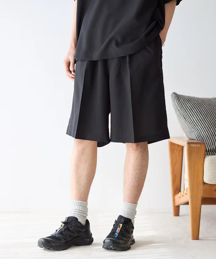 Functional Fabric Pullover Short Sleeve Shirt Set 3-piece Set / Washable / UV Cut / Quick Dry / Cool Touch