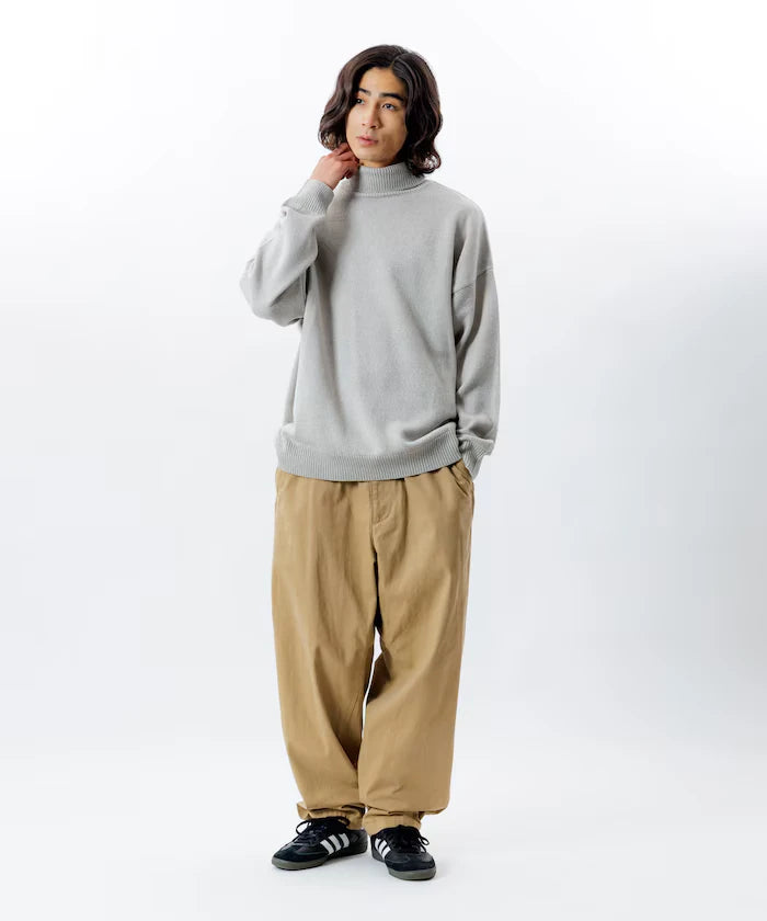 Relaxed Fit Easy Care Washable Turtleneck Knit