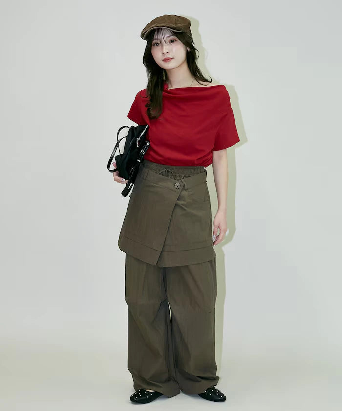 2WAY Draped T-Shirt Limited Release