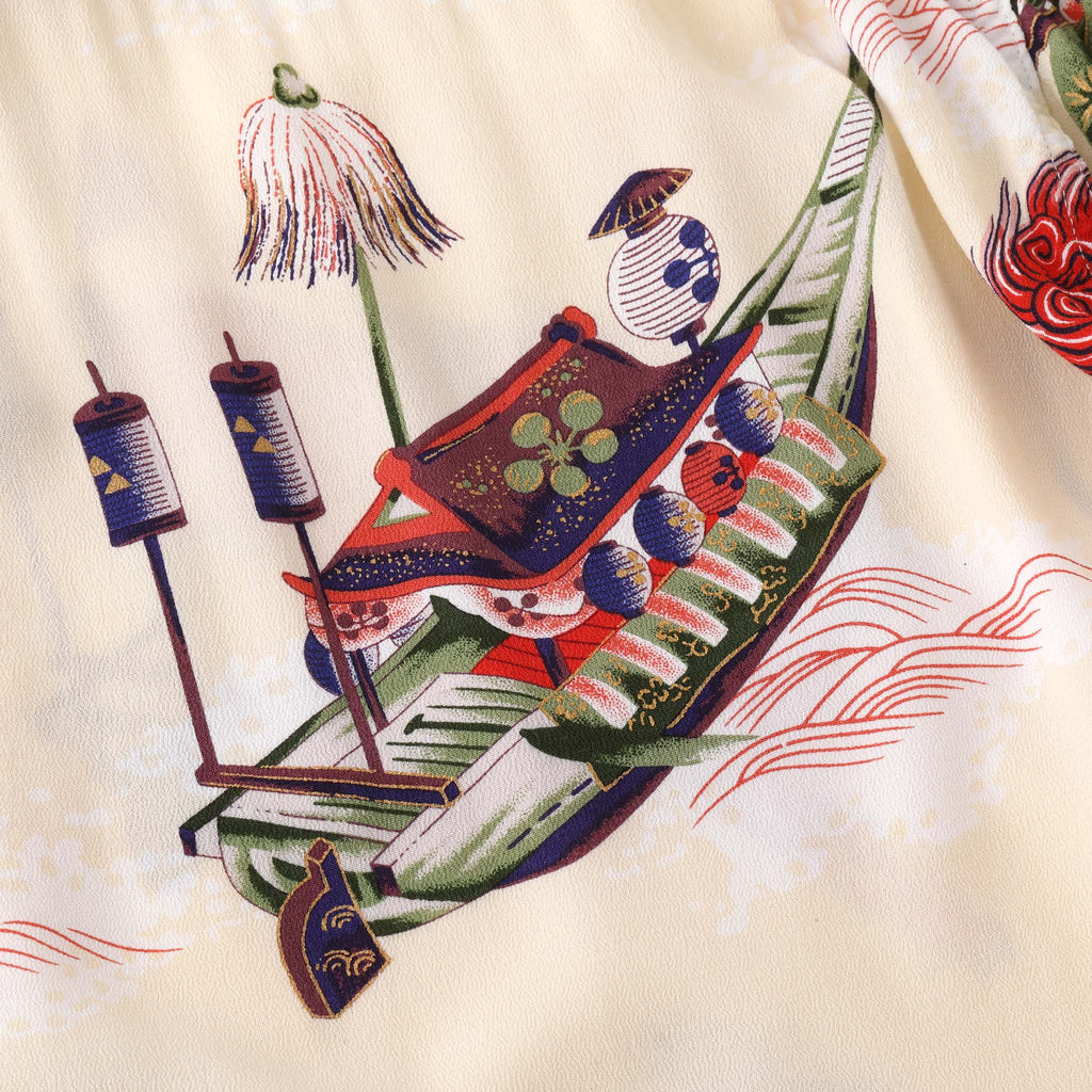 GL39346 / RAYON HAWAIIAN SHIRT “ORIENTAL FESTIVAL”