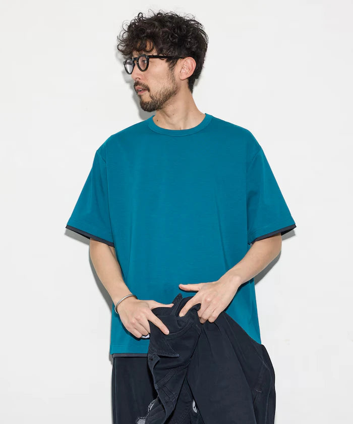 Relaxed Fit Reversible Cardboard Short Sleeve T-Shirt / Color Design