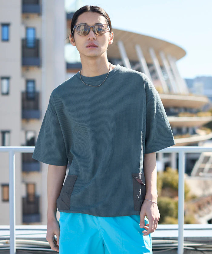 Side Pocket Spindle Tech Thermal Short Sleeve T-Shirt / Big Silhouette