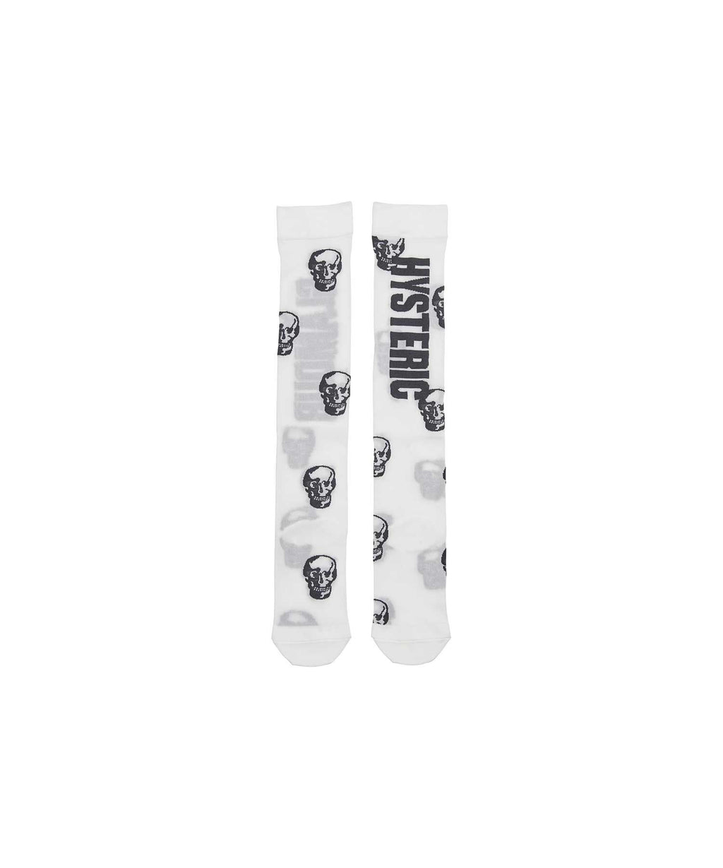 SKULL Sheer High Socks