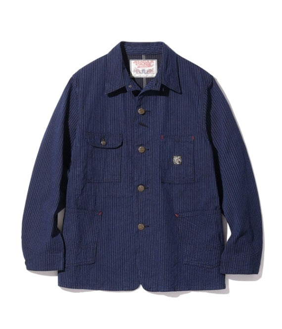FICTION ROMANCE 11oz. BLACK LIBERTY STRIPE WORK COAT