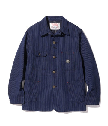 FICTION ROMANCE 11oz. BLACK LIBERTY STRIPE WORK COAT