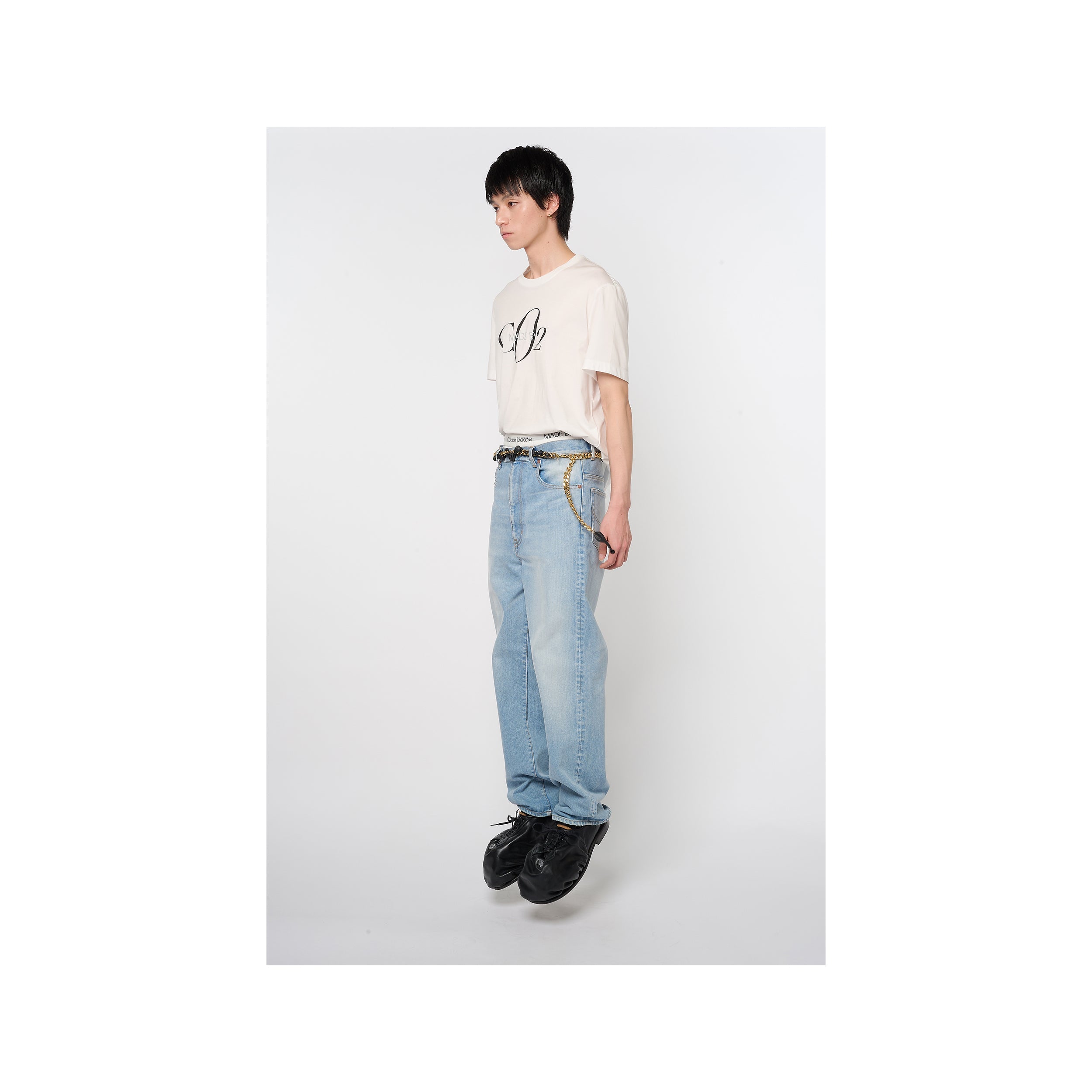 CO2 AIR YARN T-SHIRT：WHITE