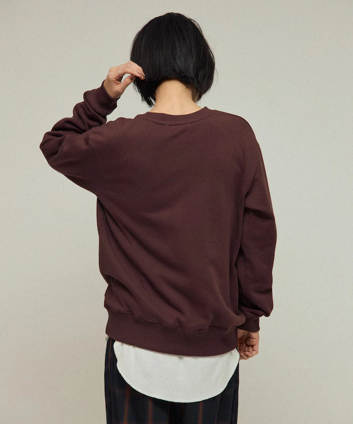 Organic Cotton Animal Logo Print Sweat / CAT / Relaxed Fit / French Terry Sweat