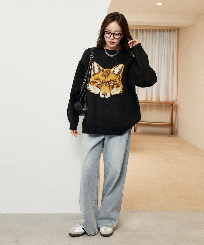 Animal Jacquard Big Knit Limited Edition