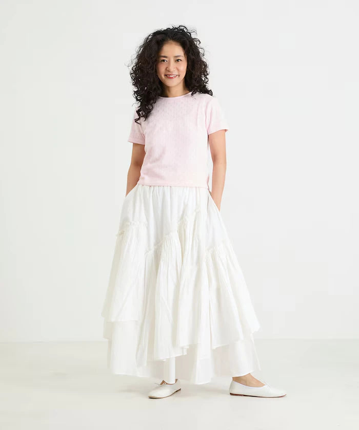 Eyelet Mini Sweat Short Sleeve T-Shirt