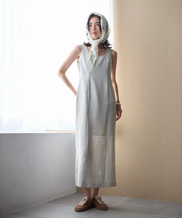 Camilla Check I-Line Dress / Suitable for Setup
